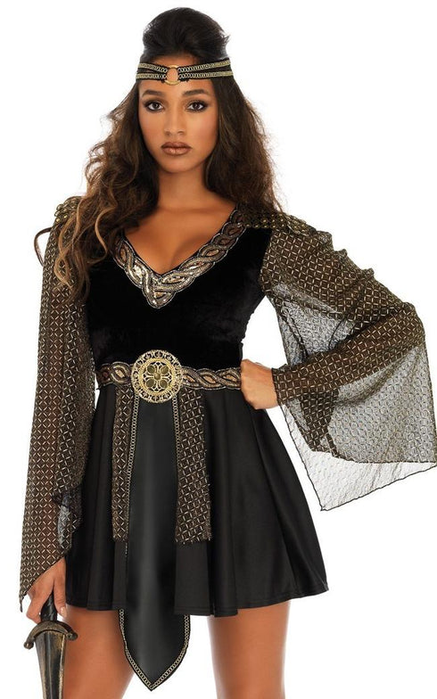 Glamazon Warrior Costume in Black - SohoGirl.com